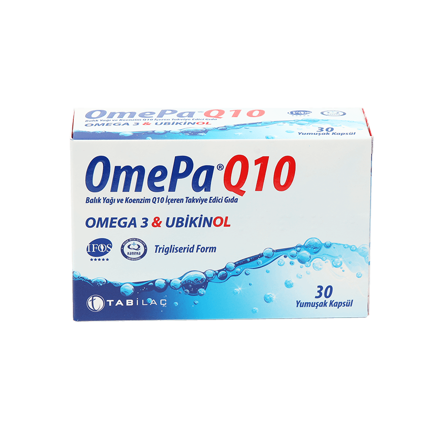OmePa Q10 Omega-3 & Ubiquinol 30 Kapsül - (SKT: 01/2026)