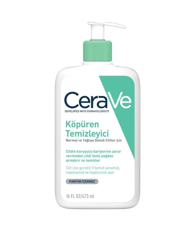 Cerave Köpüren Temizleyici Normal & Yağlıya Dönük Ciltler İçin 473ML