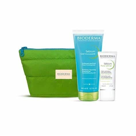 Bioderma Akne Karşıtı Bakım Kiti Çanta Hediyeli Sebium Foaming Jel 200 ml + Sebium Kerato 30 ml - (SKT: 06/2026)