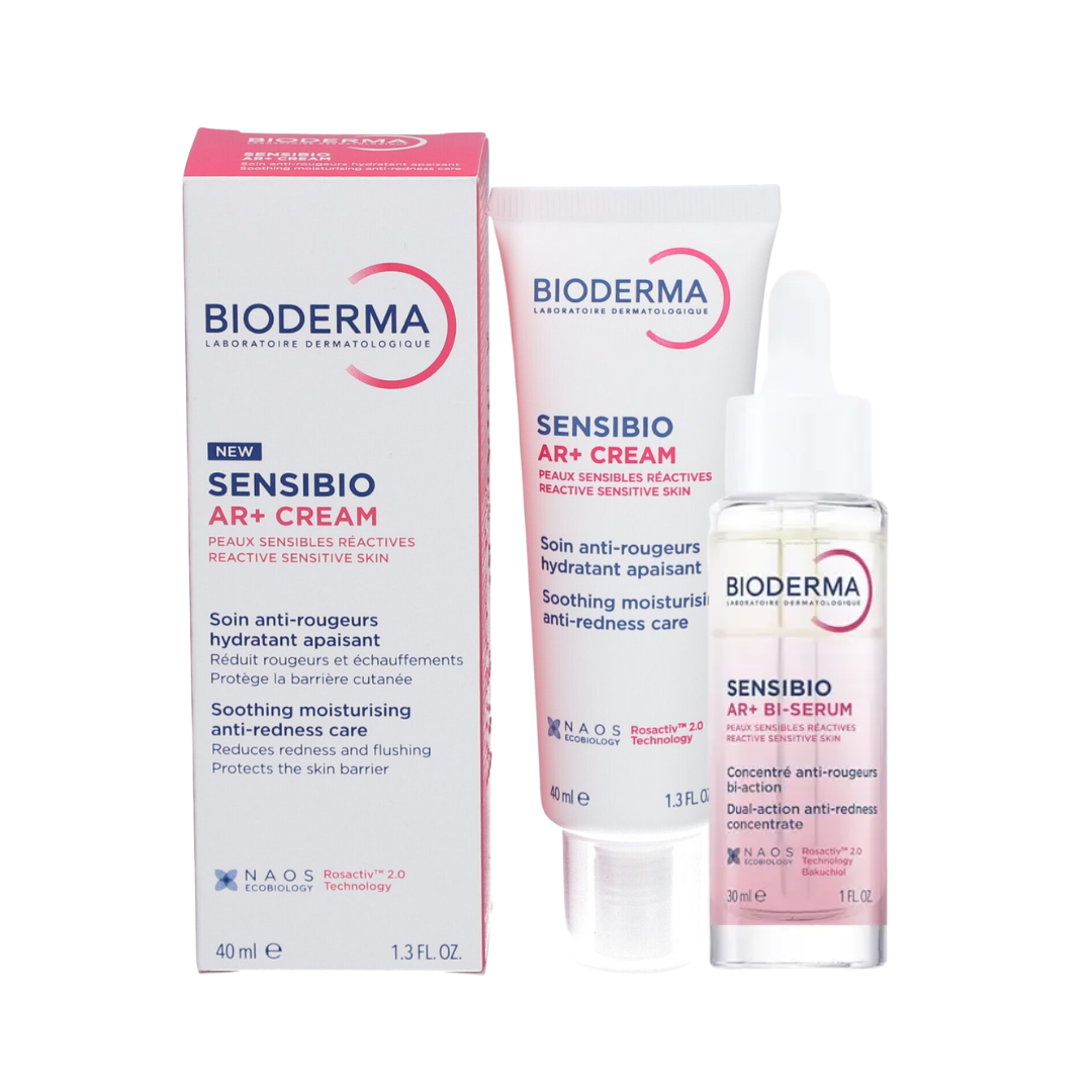Bioderma Kızarıklık Ve Yaşlanma Karşıtı Serum+ Bakım Kremi Seti - Sensibio Ar+ Cream 40 ml+ Sensibio Ar+ BI-Serum 30 ml - (SKT: 07/2027)