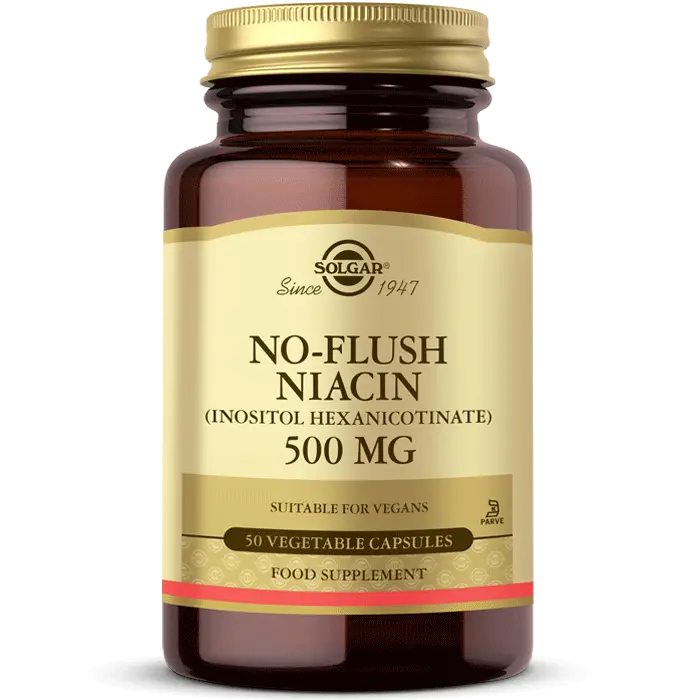 Solgar No Flush Niacin 500 mg 50 Kapsül - (SKT: 05/2028)