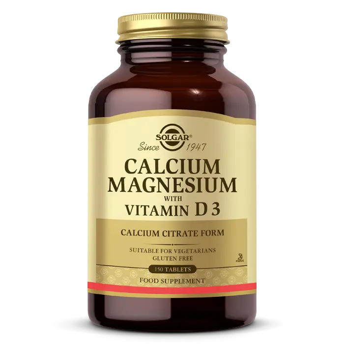 Solgar Calcium Magnesium Vitamin D3 150 Tablet - (SKT: 07/2027)