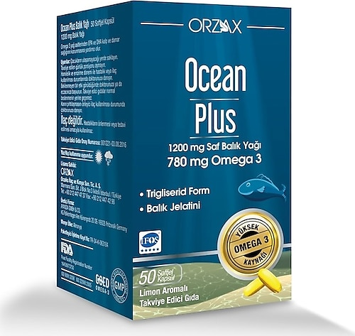 Ocean Plus 1200 mg 50 Kapsül - (SKT: 10/2027)