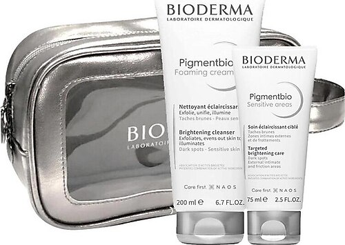 Bioderma Pigmentbio Foaming Cream 200 ml.+ Pigmentbio Sensitive Areas 75 ml. Çantalı Kit - (SKT : 10/2026)
