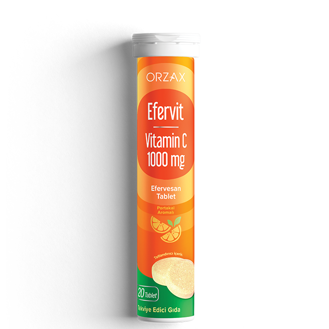 Efervit Vitamin C 1000 mg 20 Efervesan Tablet - (SKT: 08/2027)