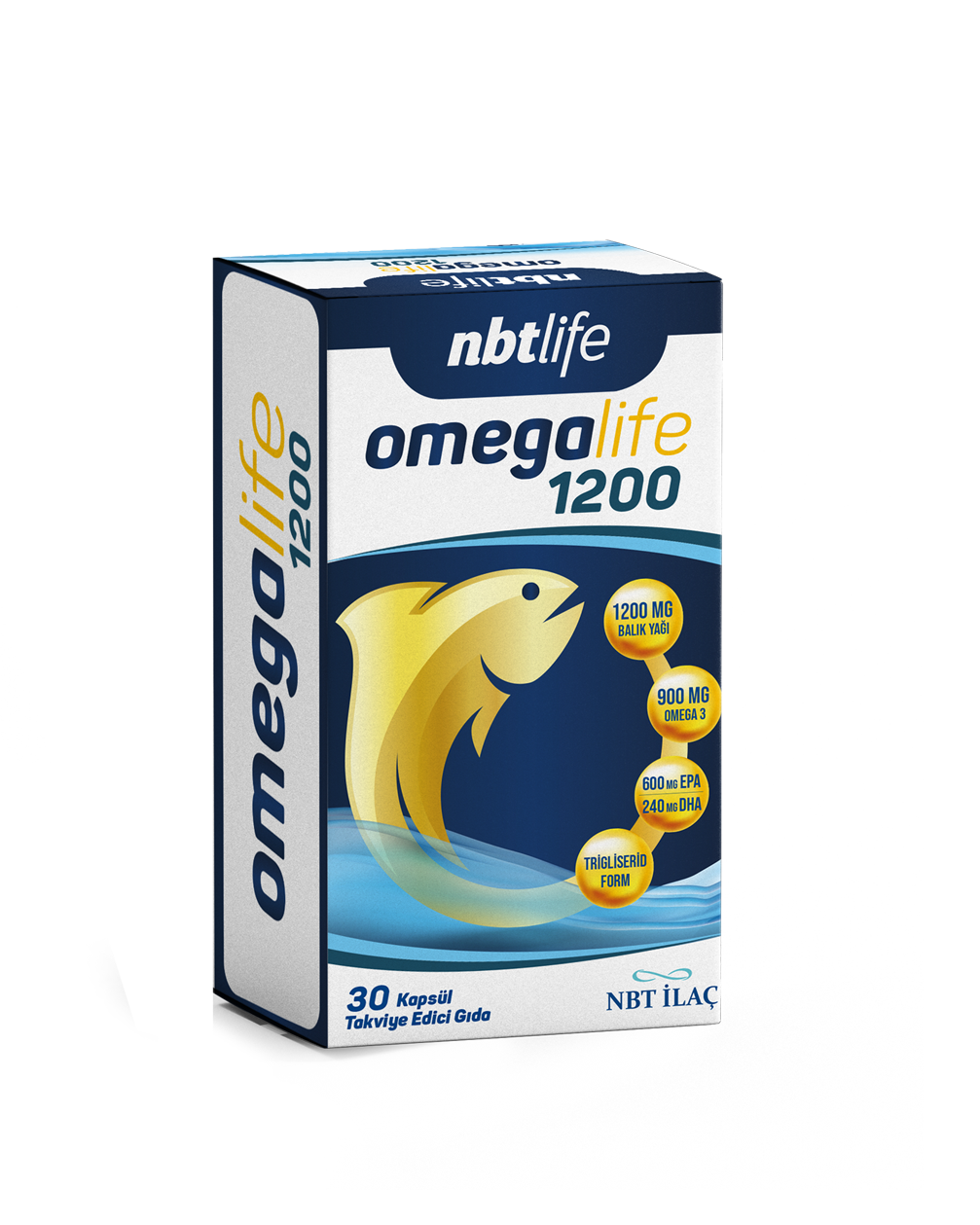NBT Life Omegalife 1200 30 Kapsül - (SKT: 02/2028)