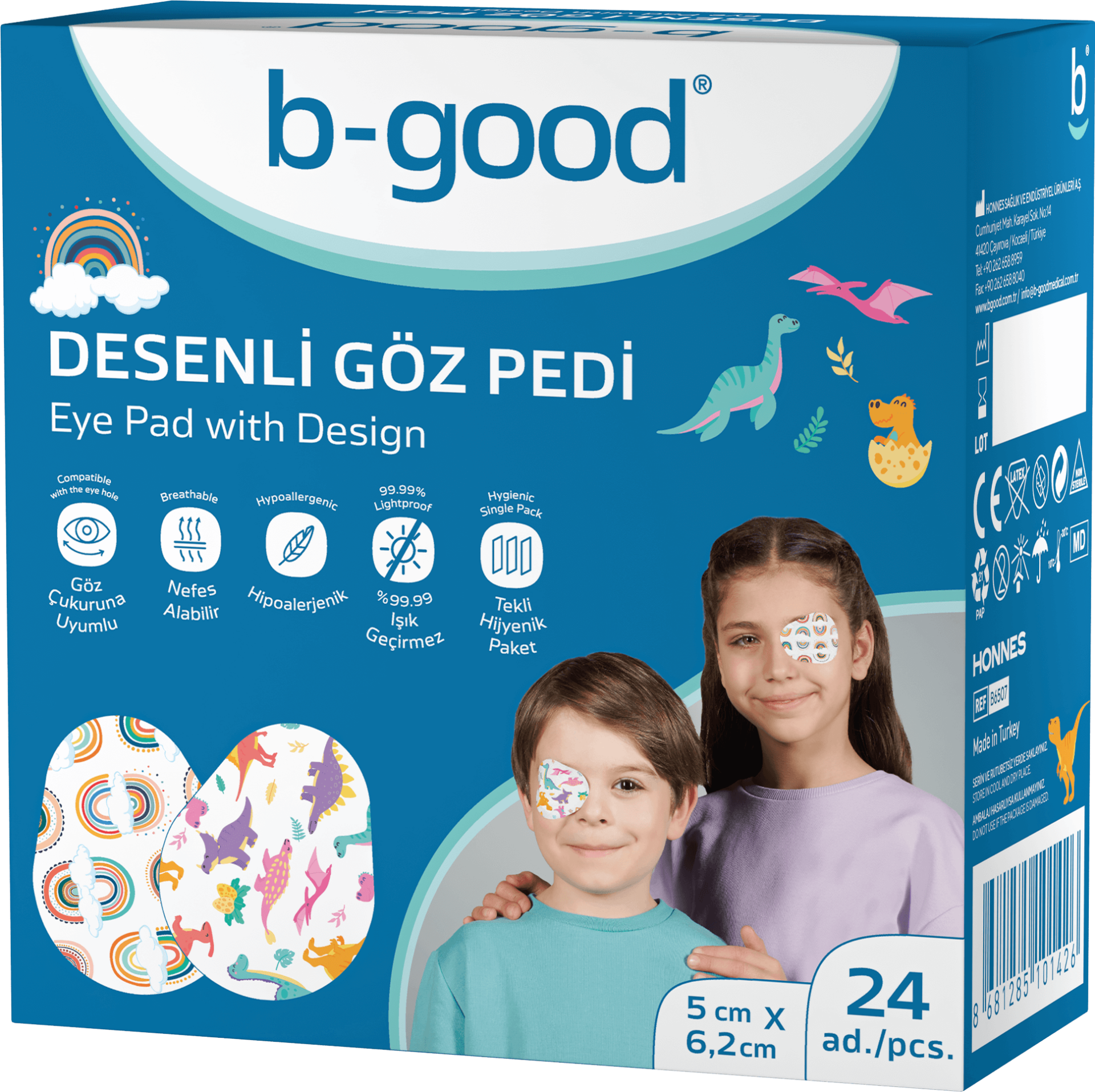 B-Good Göz Pedi Desenli 5x6,2 cm 24'lü - (SKT: 06/2029)
