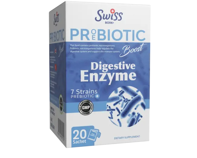 Swiss Bork Digestive Enzyme Boost 20 Şase - (SKT: 09/2025)
