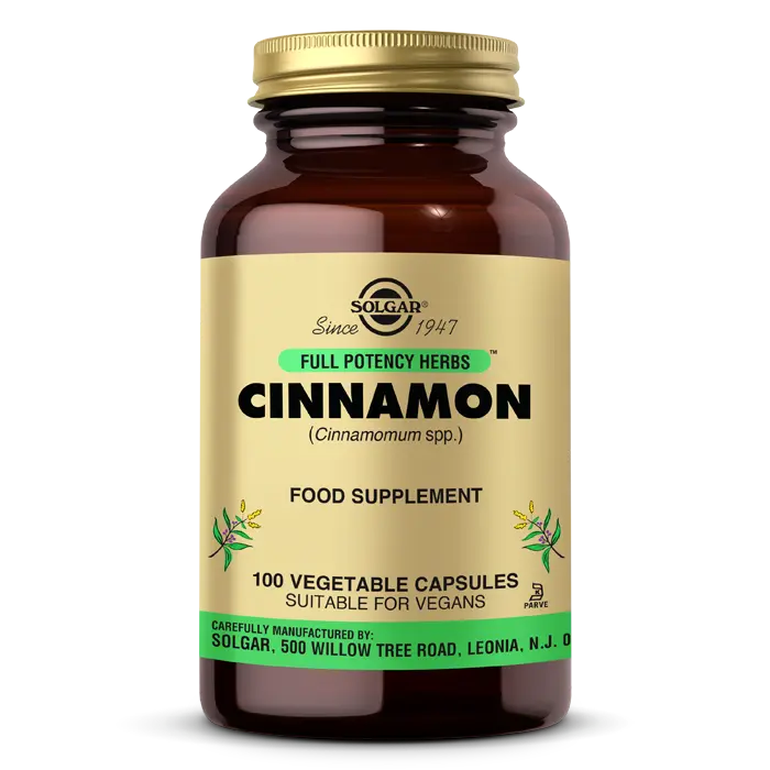 Solgar Cinnamon 100 Kapsül - (SKT: 12/2026)