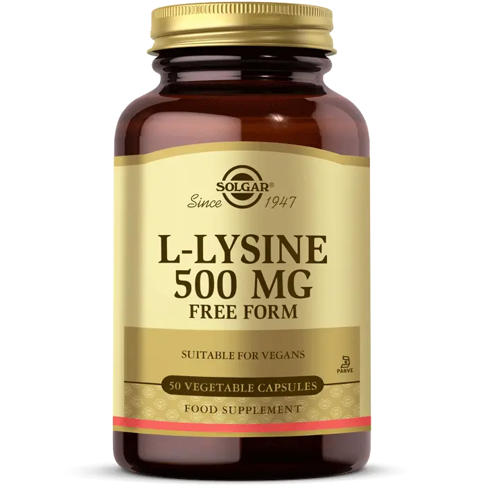 Solgar L-Lysine 500 mg 50 Kapsül - (SKT: 09/2027)