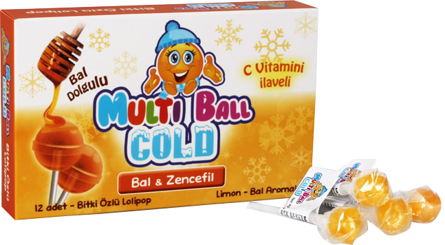 Multiball Cold Bal & Zencefil Lolipop 12 Adet- (SKT: 03/2026)