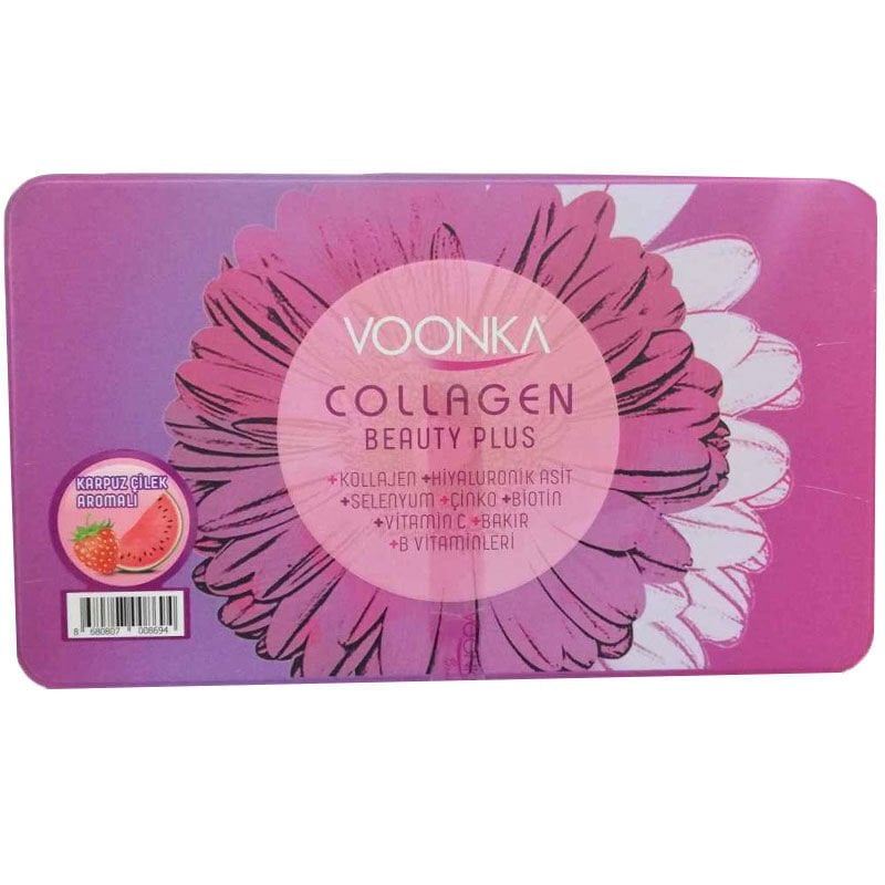 Voonka Collagen Beauty Plus Karpuz & Çilek Aromalı 30 Saşe - (SKT: 01/2026)