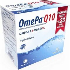 Omepa Q10 Omega-3 & Ubiquinol 90 Kapsül - (SKT: 01/2026)
