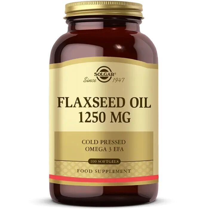 Solgar Flaxseed Oil 1250MG 100 Kapsül - (SKT: 11/2026)
