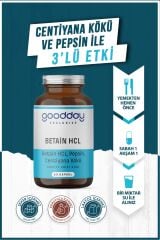 Goodday Betain HCL Pepsin 60 Kapsül - (SKT: 12/2027)