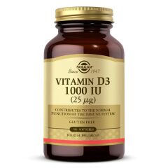 Solgar Vitamin D3 1000IU 100 Kapsül - (SKT: 09/2026)
