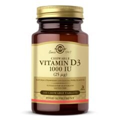 Solgar vitamin D3 za žvakanje 1000 IU 100 tableta - (SKT: 10/2025)