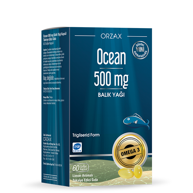 Ocean 500MG 60 Kapsül - (SKT: 10/2027)