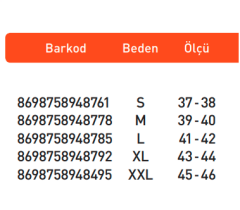 Luxor Silikon Delikli Tabanlık XL:43-44 (604)
