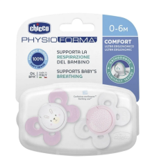 Chicco Physio Comfort Silikon Emzik 0-6 Ay 2'li - Kız