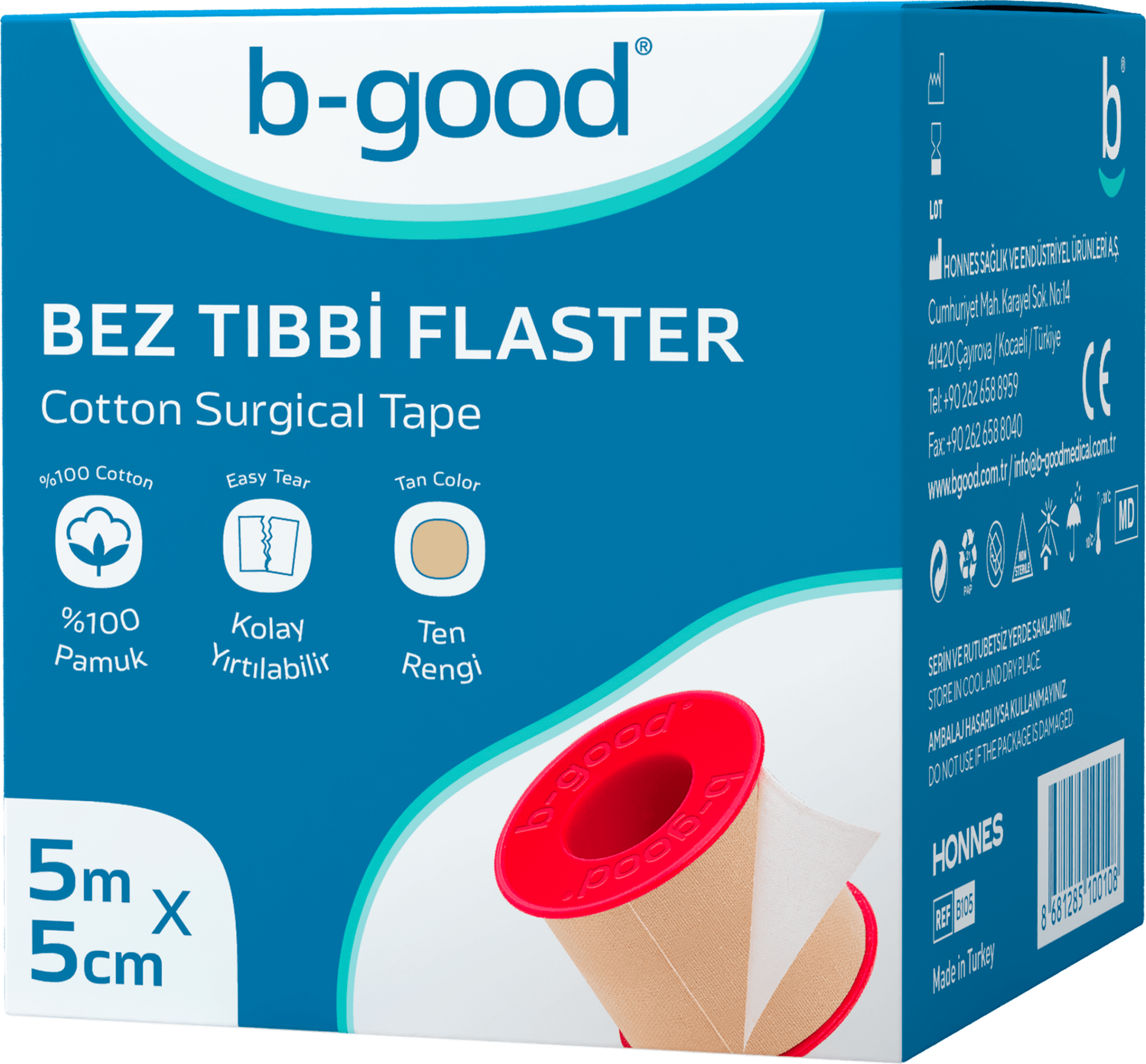 B-Good Esnek Tıbbi Flaster 5 m x 5 cm - (SKT: 02/2030)