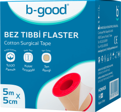 B-Good Esnek Tıbbi Flaster 5 m x 5 cm - (SKT: 02/2030)