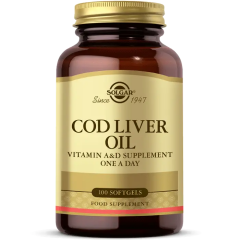 Solgar Cod Liver Oil 100 Kapsül - (SKT: 05/2027)
