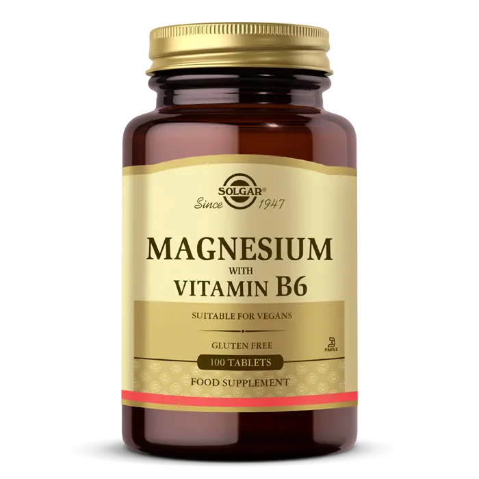 Solgar Magnesium with Vitamin B6 100 Tablet - (SKT: 09/2027)