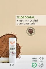 Incia Hindistan Cevizi Bitkisel Nemlendirici Dudak Bakım Kremi 6GR - (SKT: 09/2026)