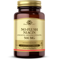 Solgar No Flush Niacin 500 mg 50 Kapsül - (SKT: 05/2028)