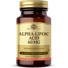 Solgar Alpha Lipoic Acid 60 mg 60 Kapsül - (SKT: 03/2027)