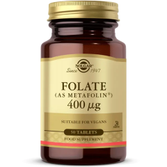 Solgar Folate 400 mg 50 Tablet - (SKT: 10/2027)