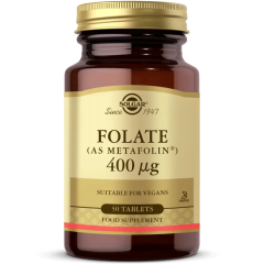 Solgar Folate 400 mg 50 Tablet - (SKT: 10/2027)