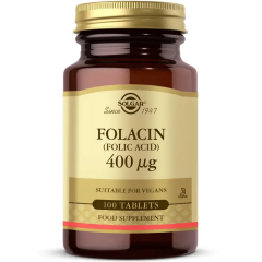 Solgar Folacin Folic Acid 400 mcg 100 Tablet - (SKT: 05/2027)
