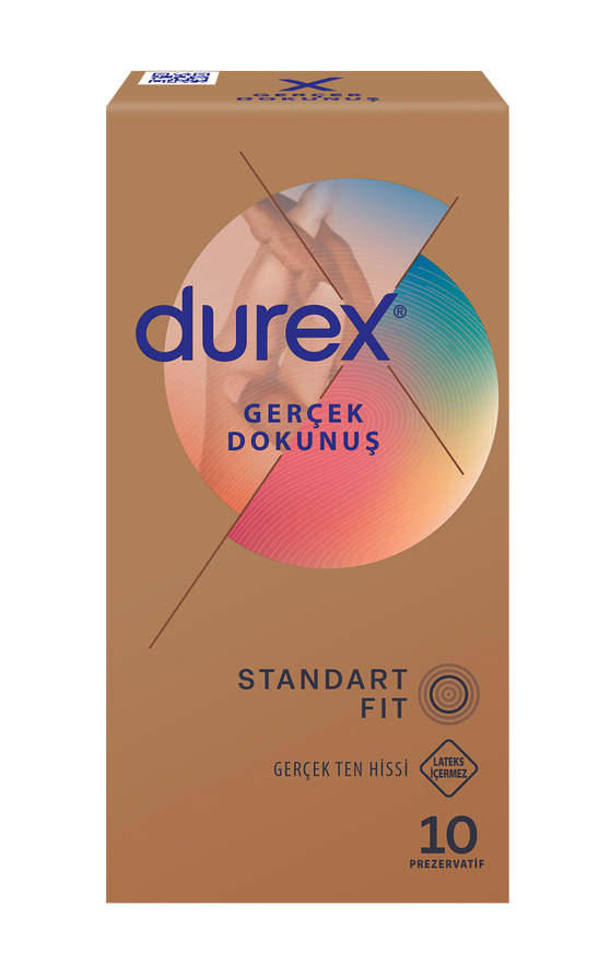 Durex Gerçek Dokunuş Gerçek Ten Hissi Prezervatif 10'lu - (SKT: 08/2026)