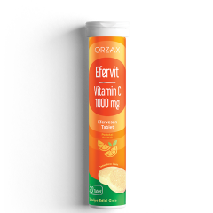 Efervit Vitamin C 1000 mg 20 Efervesan Tablet - (SKT: 08/2027)