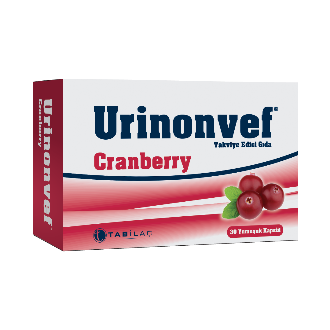 Urinonvef Cranberry 30 Yumuşak Kapsül - (SKT: 09/2026)