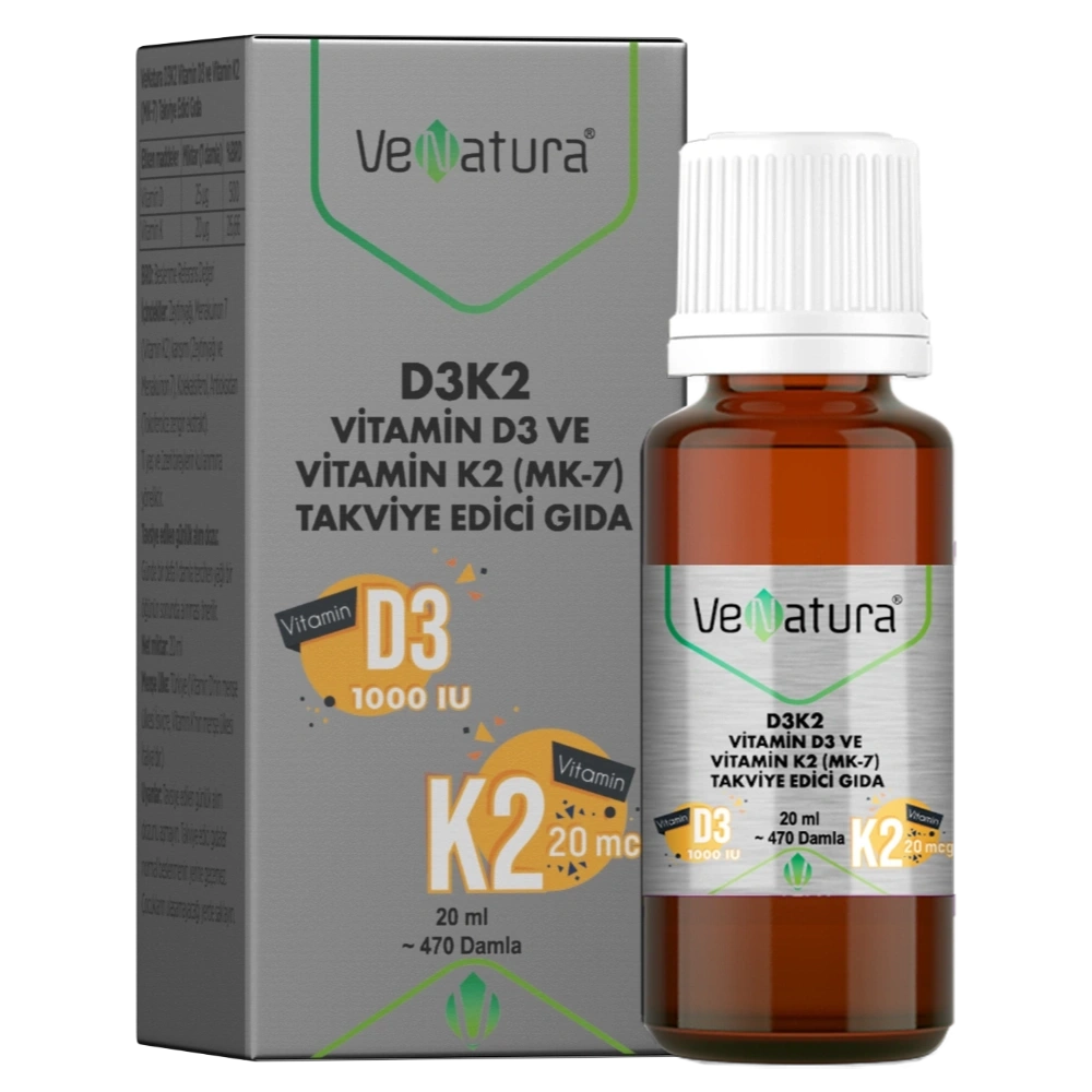 Venatura D3 K2 Damla 20 ml - (SKT: 07/2027)