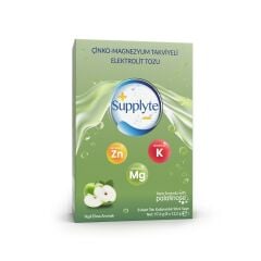 Supplyte Çinko Magnezyum Takviyeli Elektrolit Yeşil Elma Aromalı 8'li - (SKT: 08/2026)