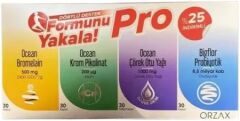 Ocean Formunu Yakala 4'lü Set 30 Kapsül - Bromelain + Krom Pikolinat + Çörek Otu Yağı + Bigflor Probiyotik - (SKT: 07/2026)