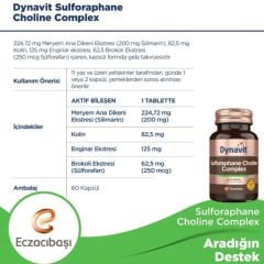 Dynavit Sulforaphane Choline Complex 60 Tablet - (SKT: 05/2025)
