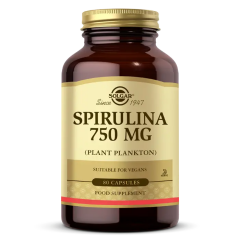 Solgar Spirulina 750 mg 80 Kapsül - (SKT: 12/2026)