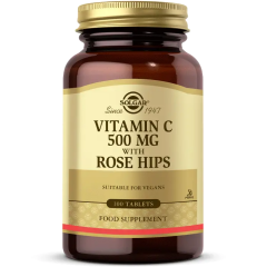 Solgar Vitamin C with Rose Hips 500 mg 100 Tablet - (SKT: 06/2028)