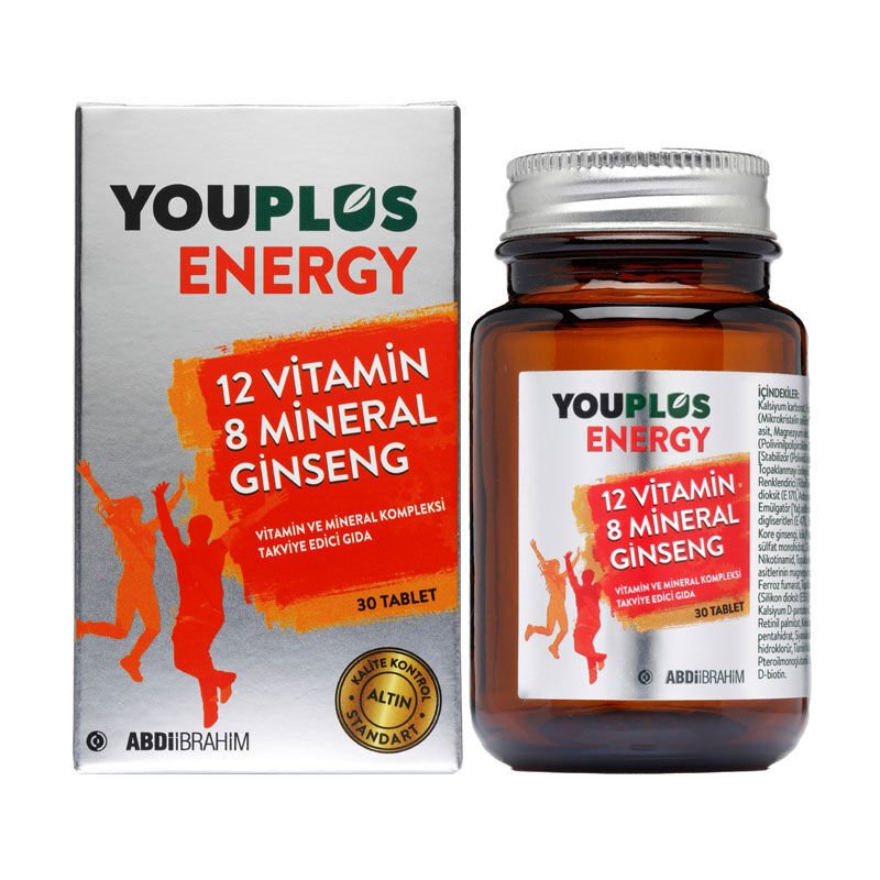 Youplus Energy Vitamin Mineral Kompleksi 30 Tablet - (SKT: 03/2026)